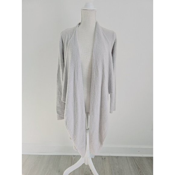 Barefoot Dreams Sweaters - Barefoot Dreams Bamboo Chic Lite 436 Open Front Cardigan Knit Grey Sweater L XL